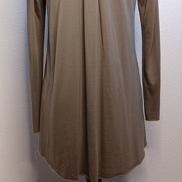 COS Lagenlook Olive Green Sz XS Long-sleeve Tunic Top - Picture 7 of 12